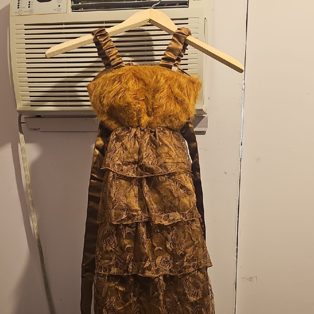 Brown Faux Fur Inspired Chewbacca Tutu Dress Star Wars
